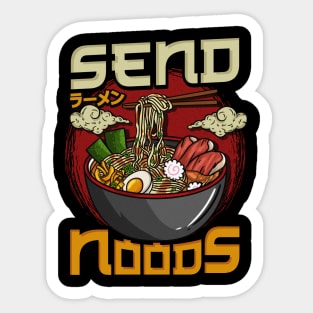 Send Noods - Japanese Ramen T-Shirt Sticker